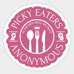 Picky Eaters Anonymous Sticker